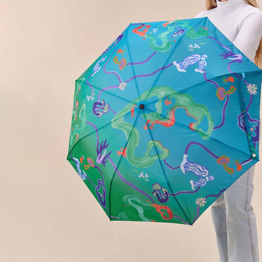 Duck Mushroom Umbrella Aqua