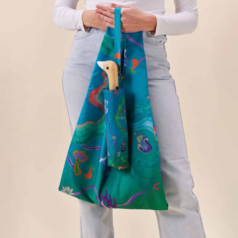 Duck Mushroom Umbrella Aqua