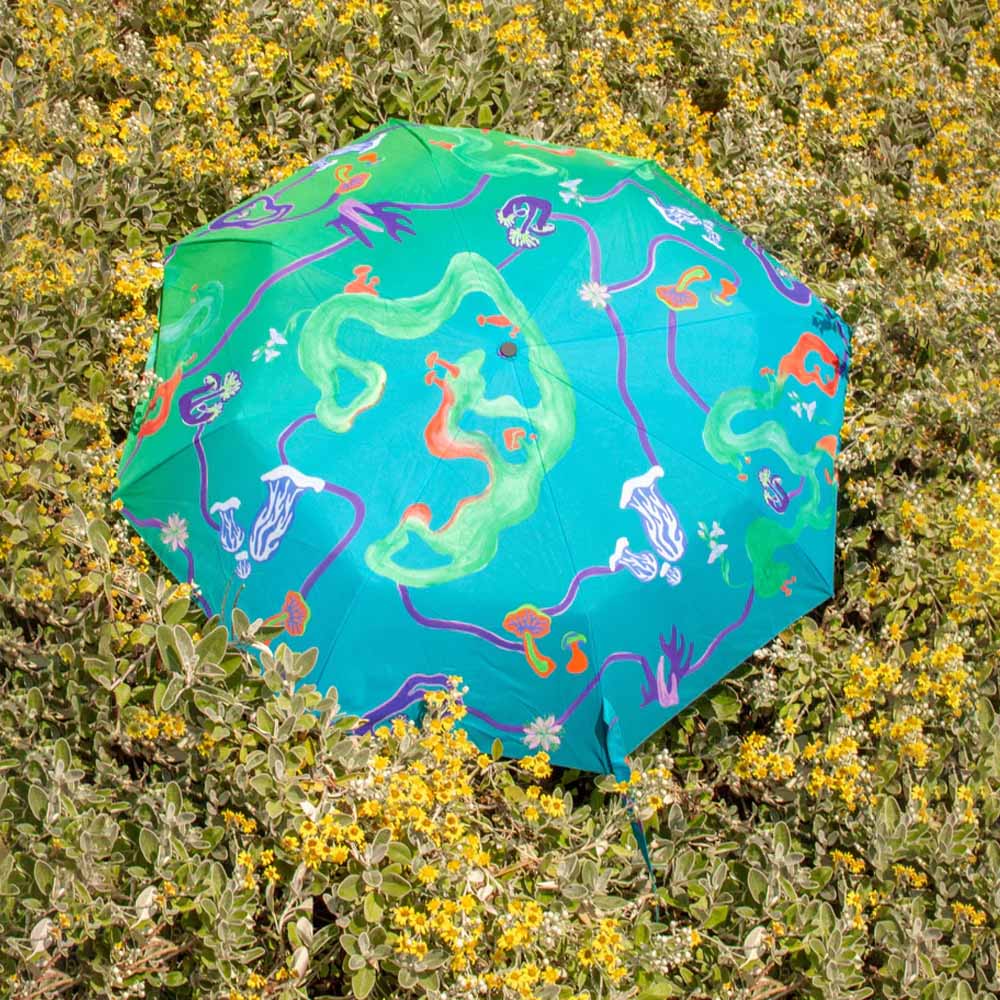 Duck Mushroom Umbrella Aqua