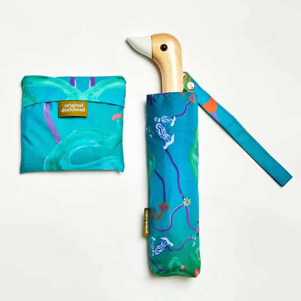 Duck Mushroom Umbrella Aqua