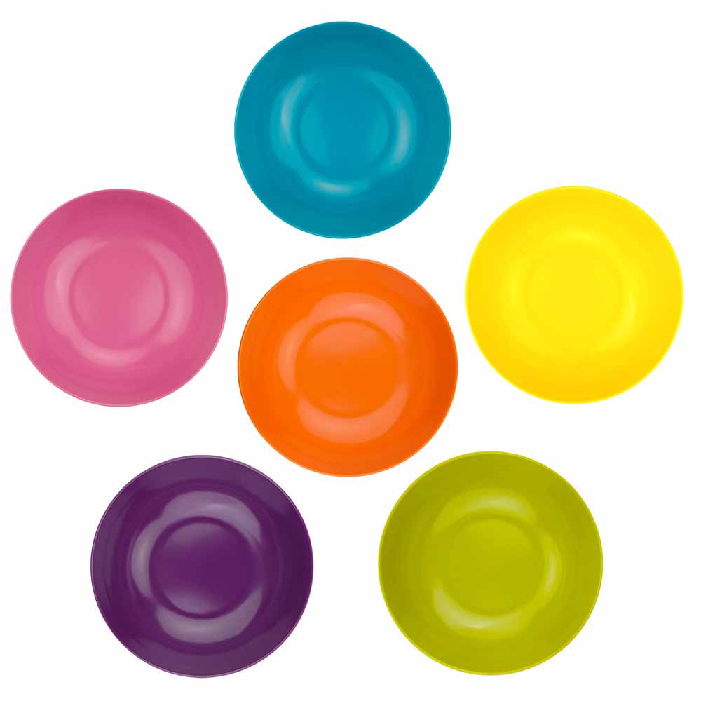 Set of 6 Colorful Pasta Bowls