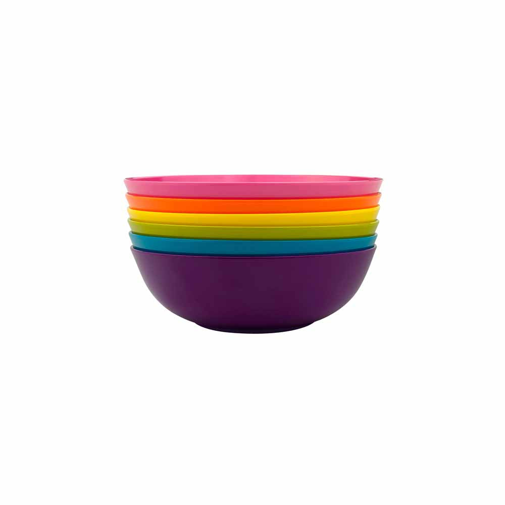 Set of 6 Colorful Pasta Bowls