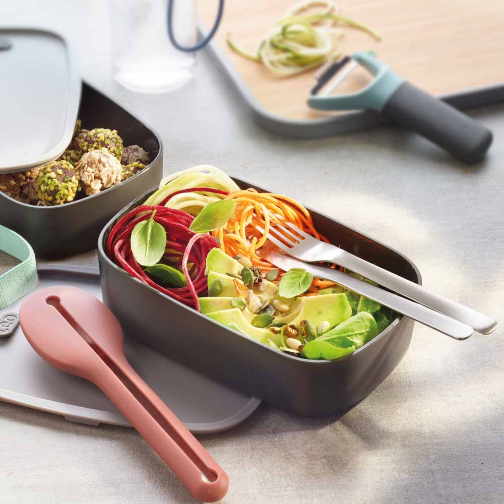 קופסת אוכל דו קומתית Bento