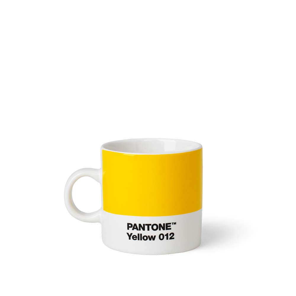 Pantone yellow espresso cup