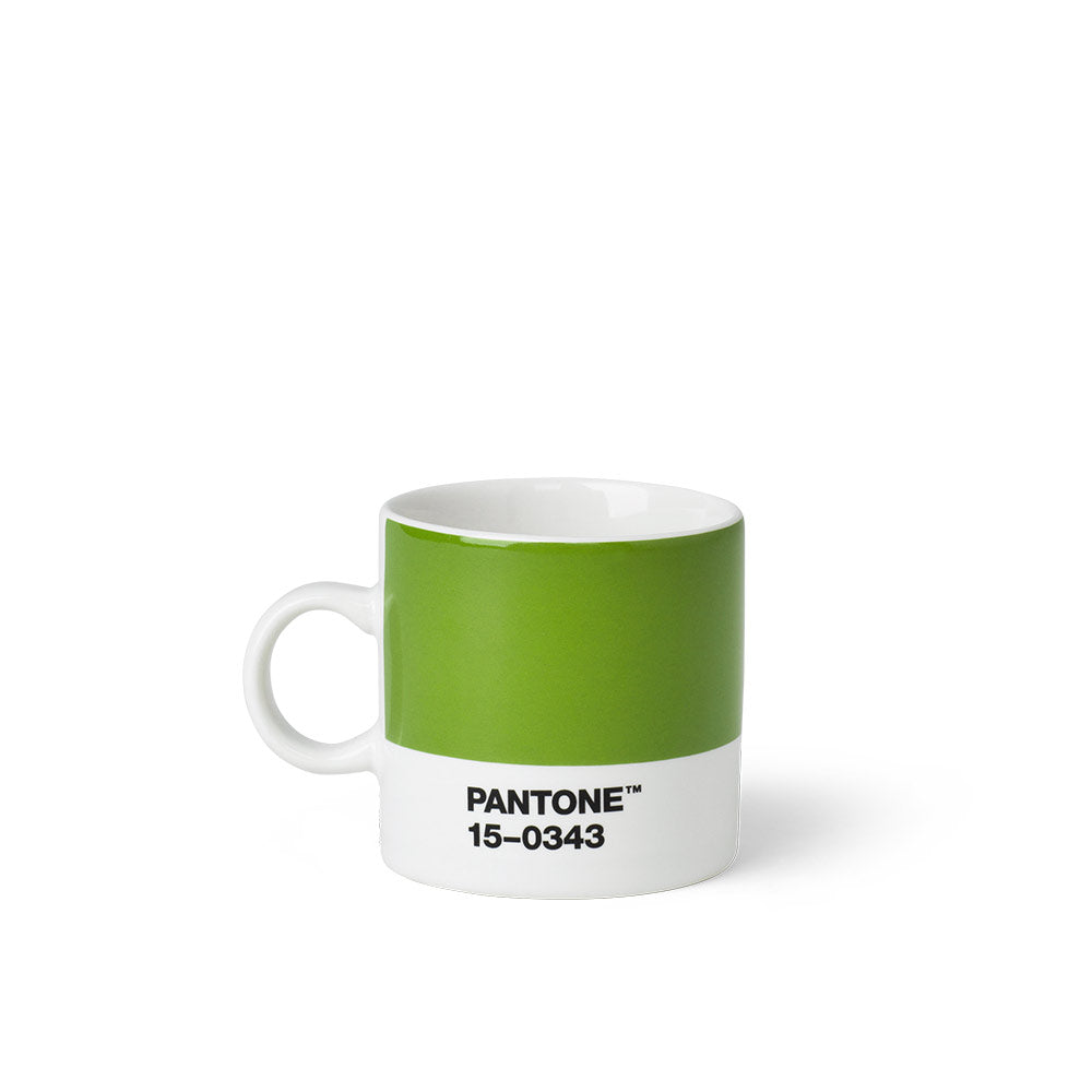 Pantone green espresso cup