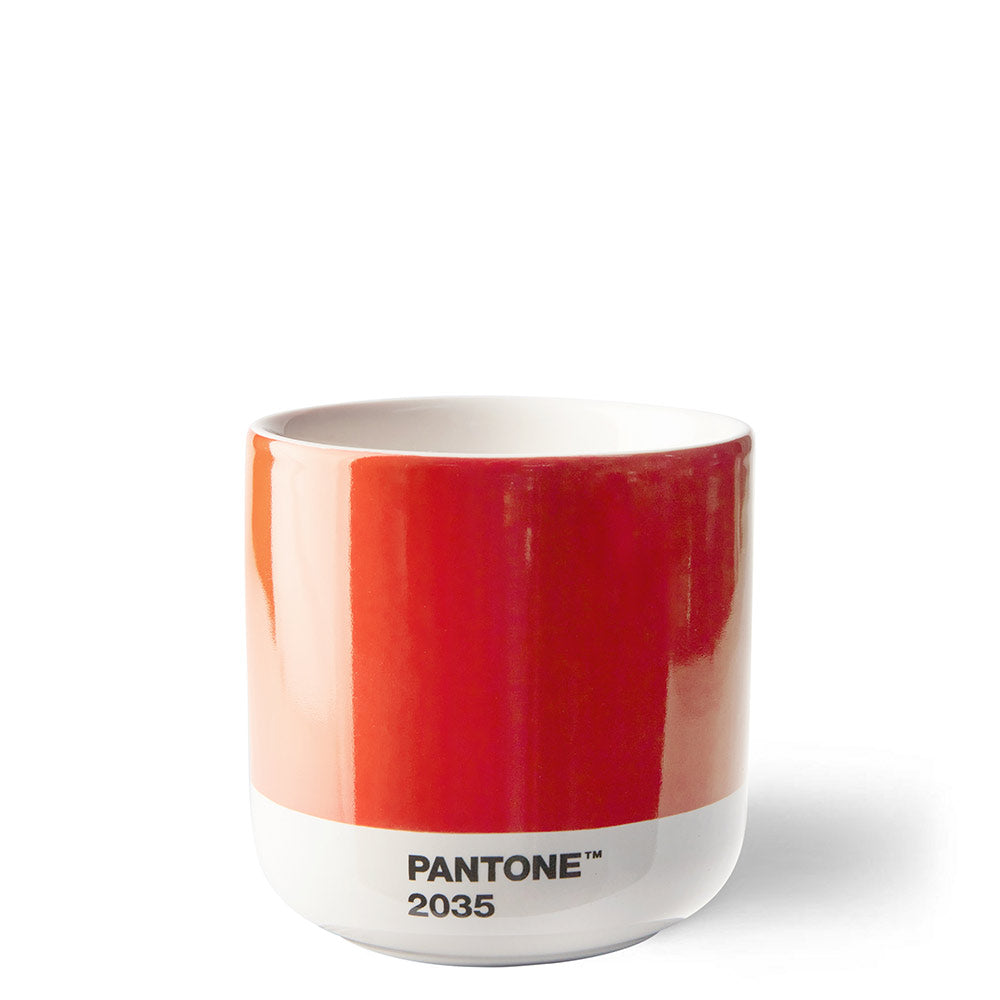 Red Pantone Cortado glass