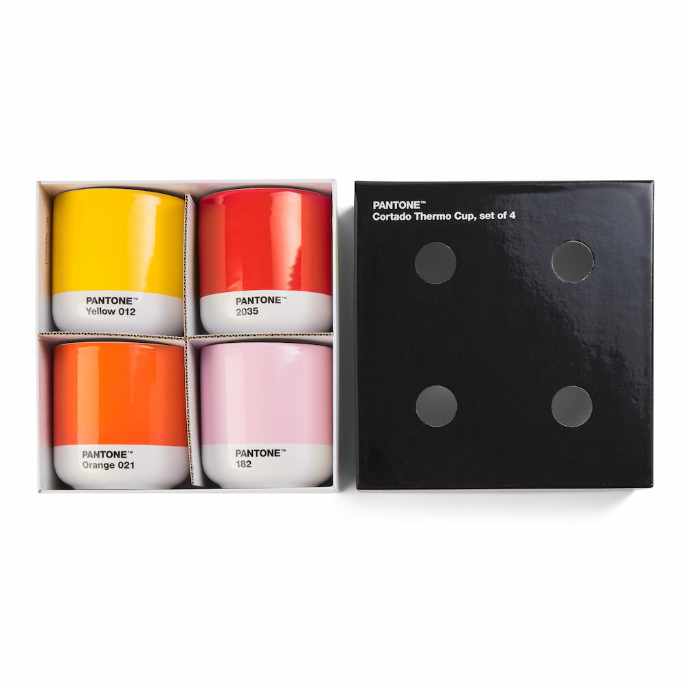 Set of 4 Pantone Cortado Winter Cups