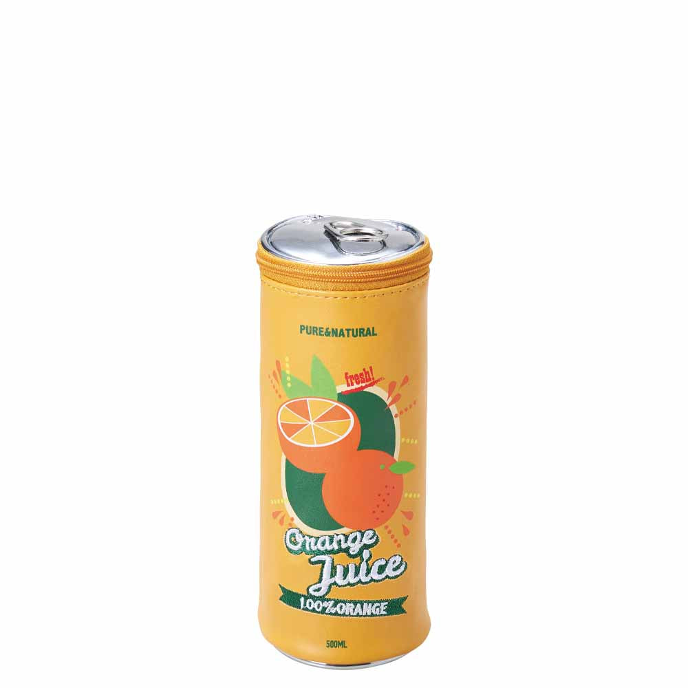 Orange can pencil case