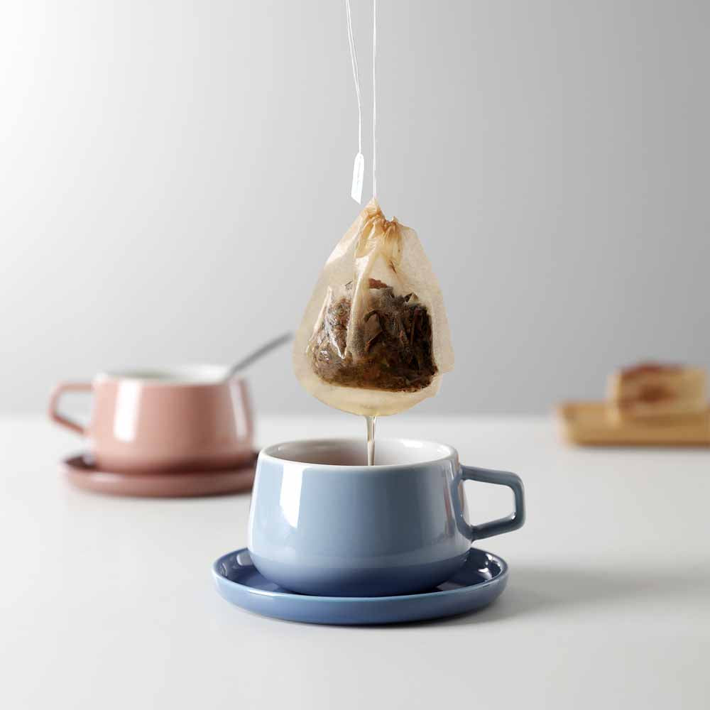 ספל תה עם תחתית CLASSIC ELLA תכלת