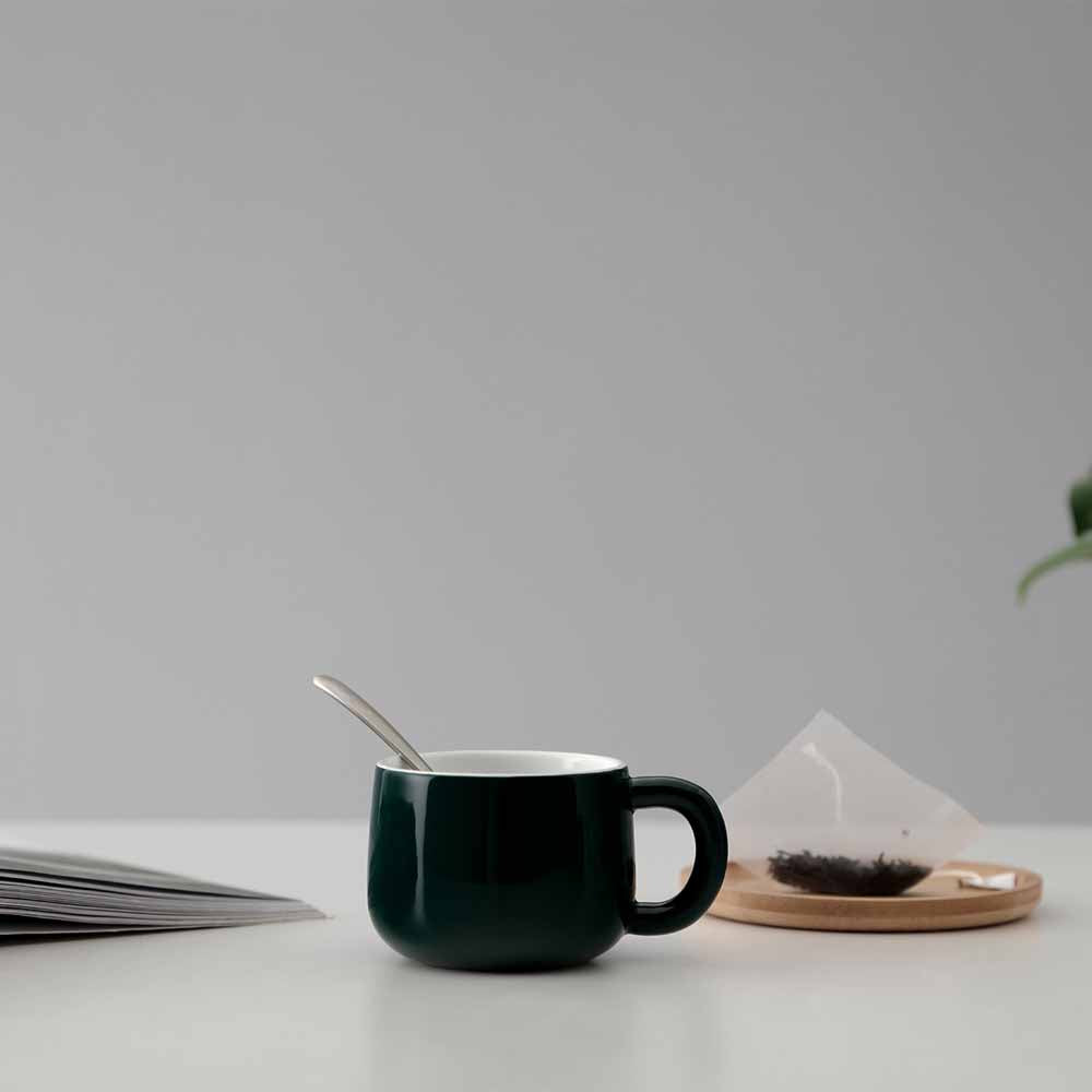 סט 4 כוסות תה פורצלן ISABELLA שחור