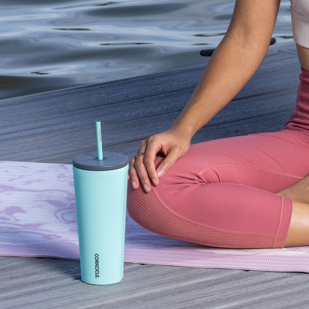 כוס פיית קש 710ML תכלת