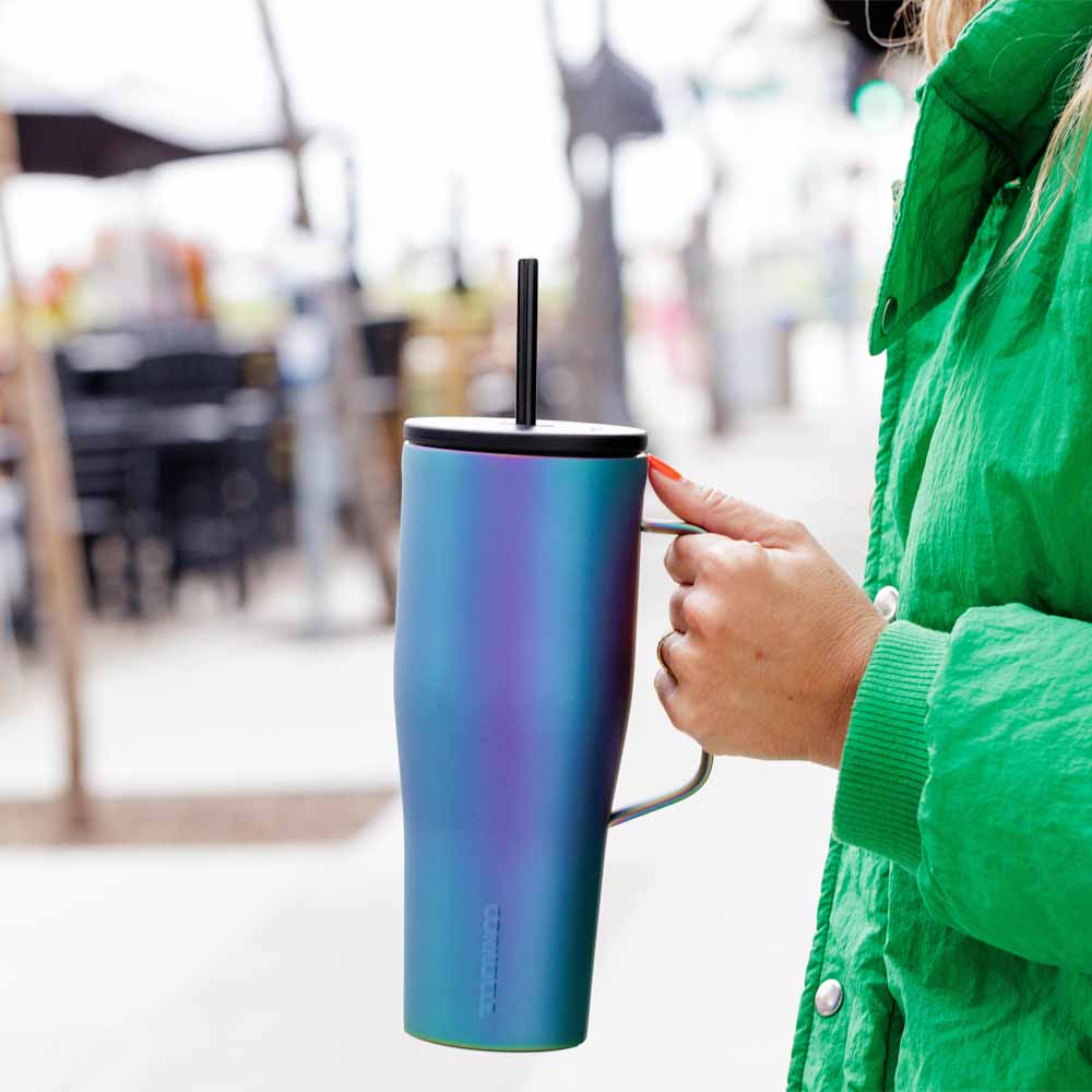 כוס COLD CUP XL 890ML כחול- אפור