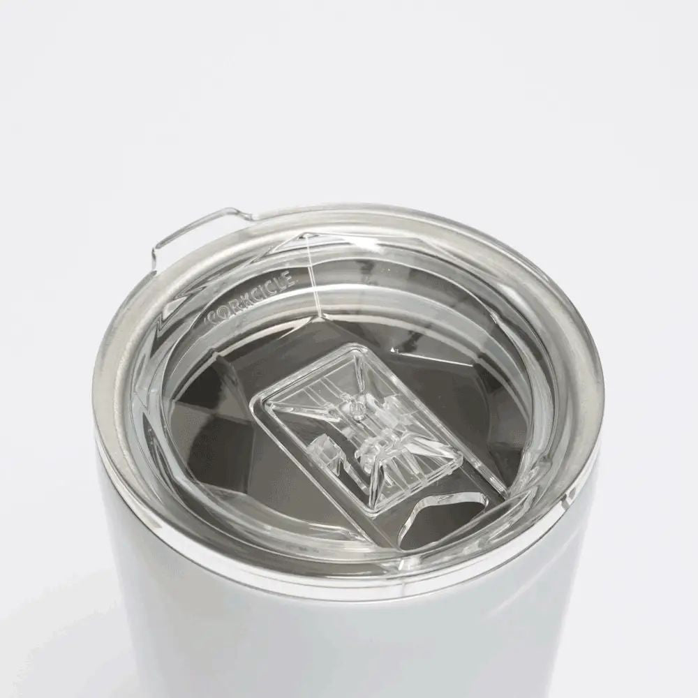 כוס מתכת 475ML פרחוני קרם