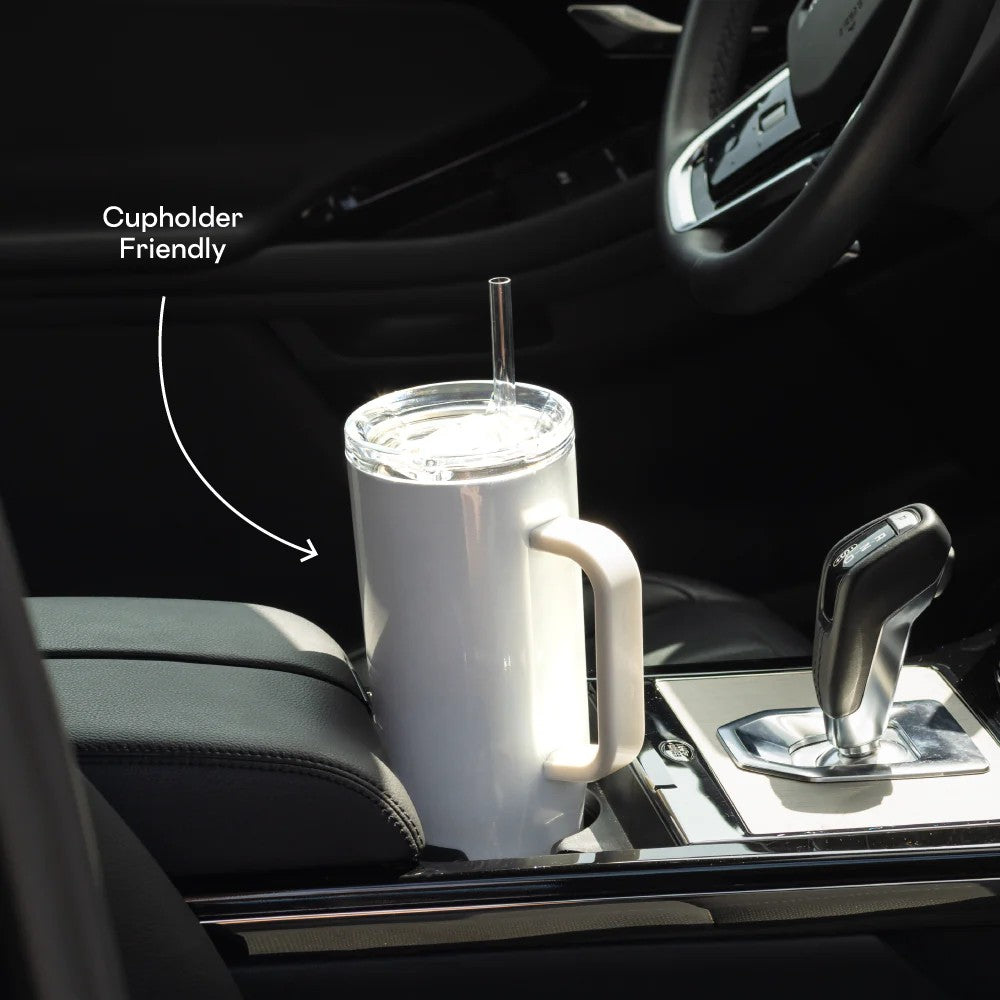 כוס CRUISER 1200ML לבן מנצנץ