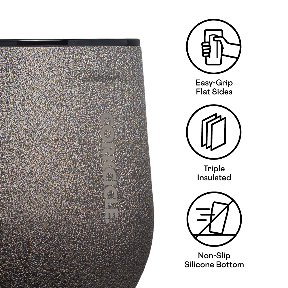 כוס STEMLESS 350ML אפור כהה