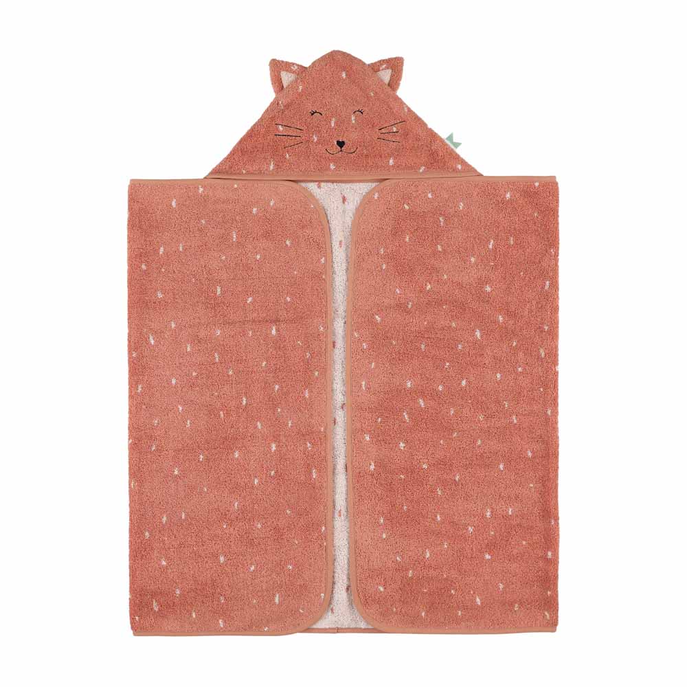 Large hooded towel - Cat