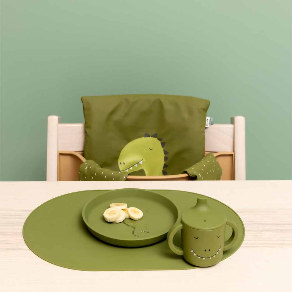 צלחת סיליקון מחולקת ואקום- דינוזאור