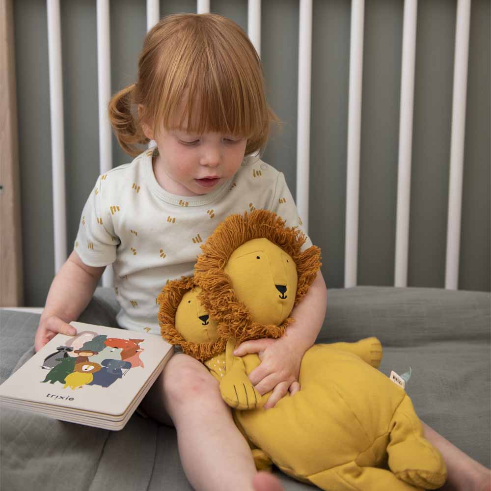 Large fabric doll - lion
