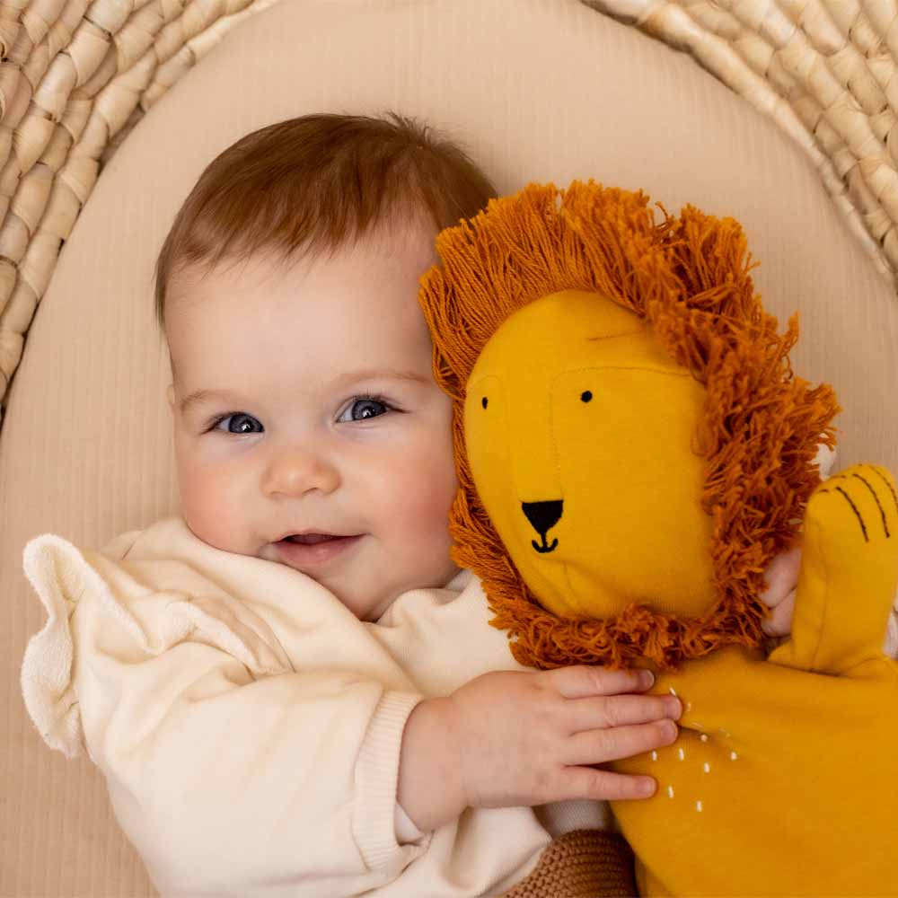 Small fabric doll - lion