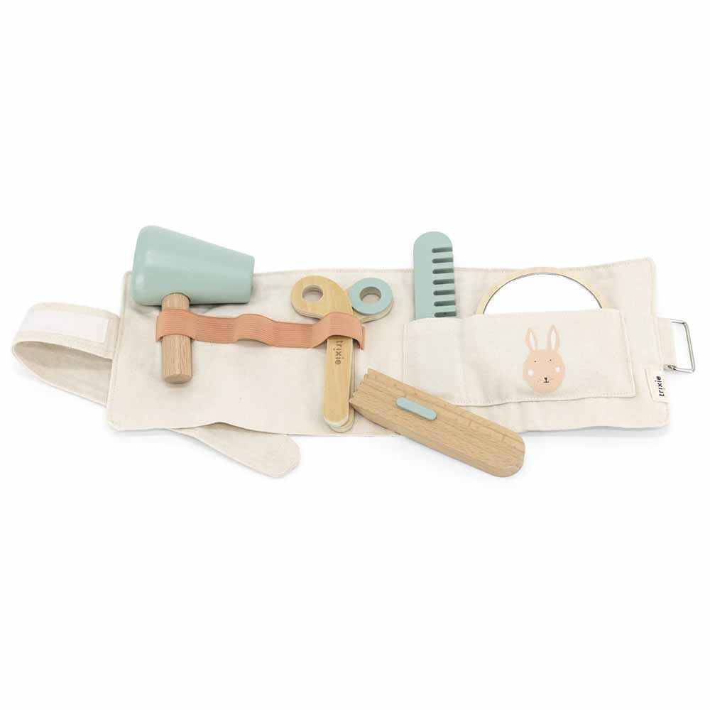 סט אביזרי מספרה מעץ