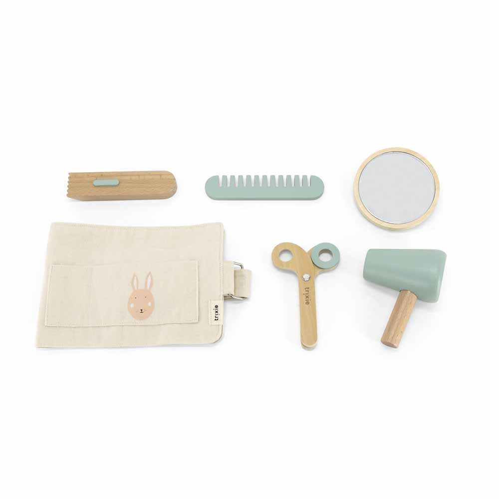 סט אביזרי מספרה מעץ