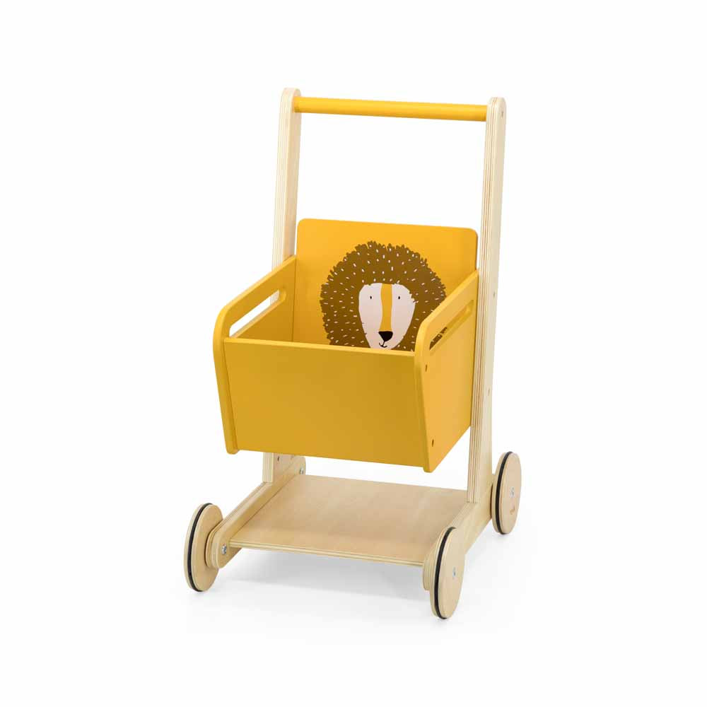 עגלת קניות מעץ - אריה