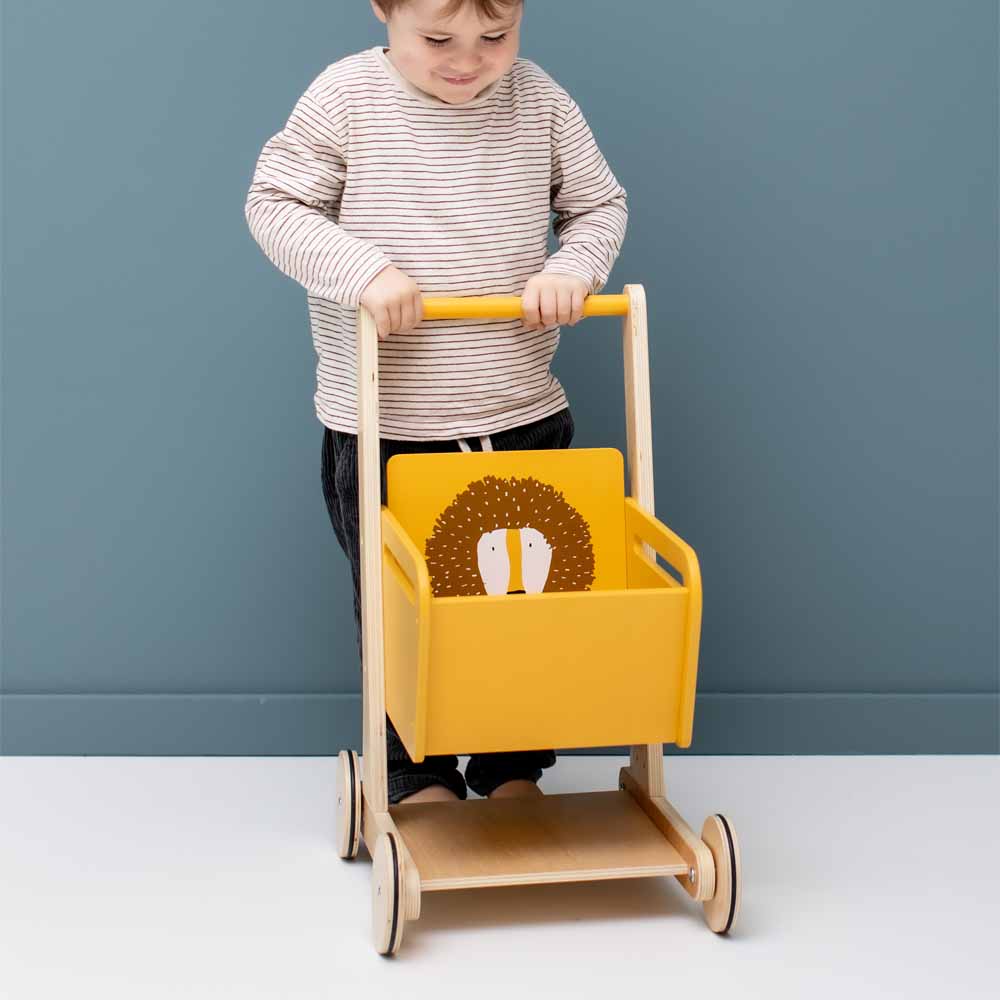 עגלת קניות מעץ - אריה