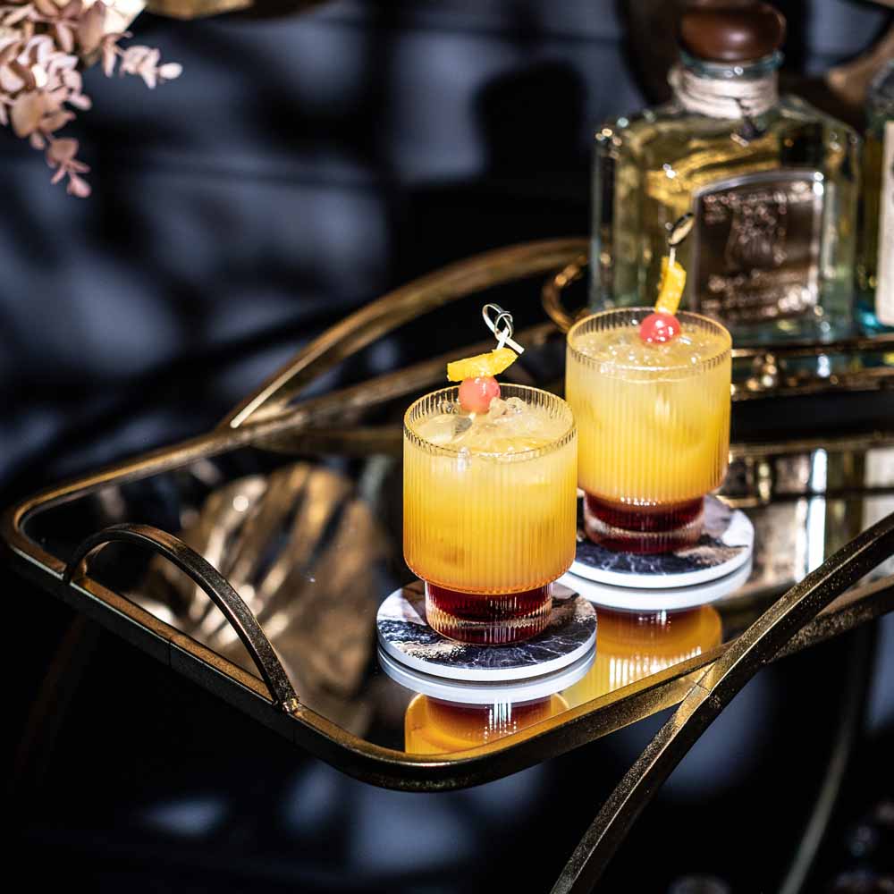 Set of 4 Vintage Low Cocktail Glasses