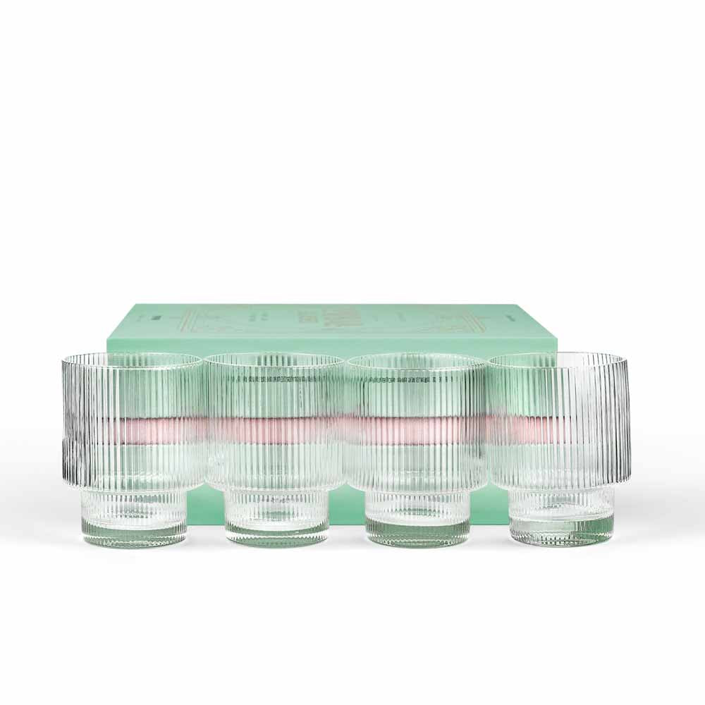 Set of 4 Vintage Low Cocktail Glasses