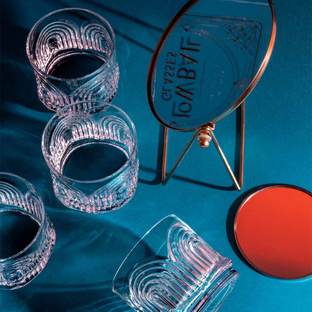 Set of 4 vintage 1920 whisky glasses