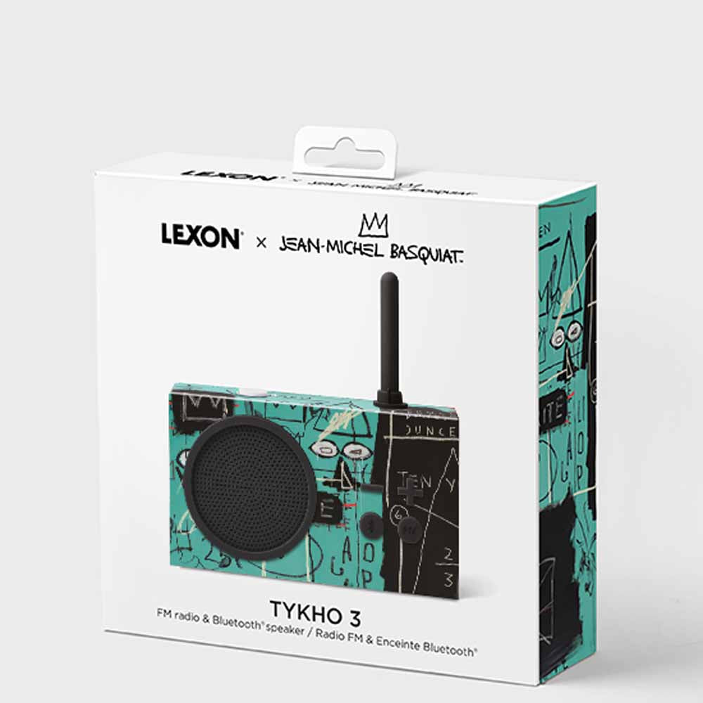 TYKHO 3 BASQUIAT Turquoise Rubber Radio