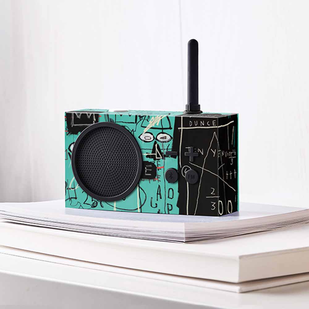 TYKHO 3 BASQUIAT Turquoise Rubber Radio