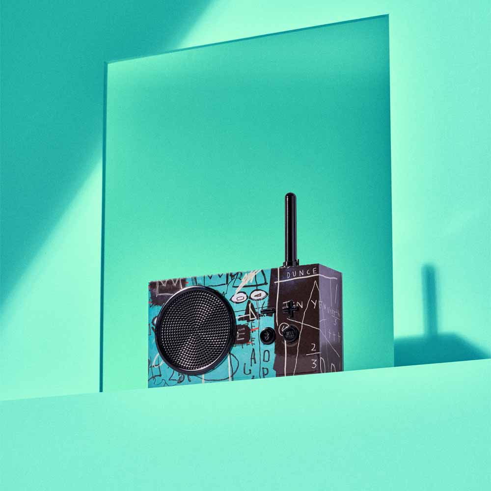 TYKHO 3 BASQUIAT Turquoise Rubber Radio