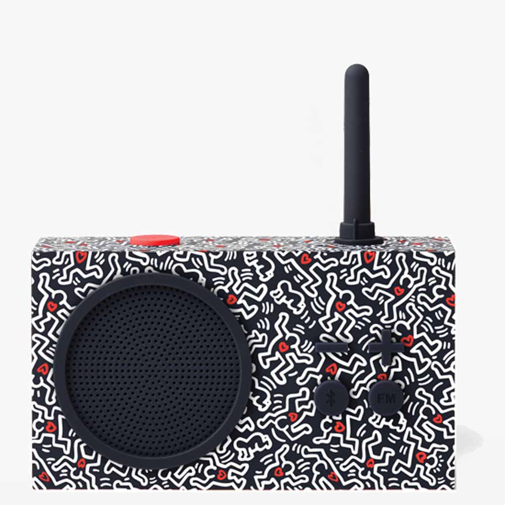 TYKHO 3 HARING Rubber Radio Black