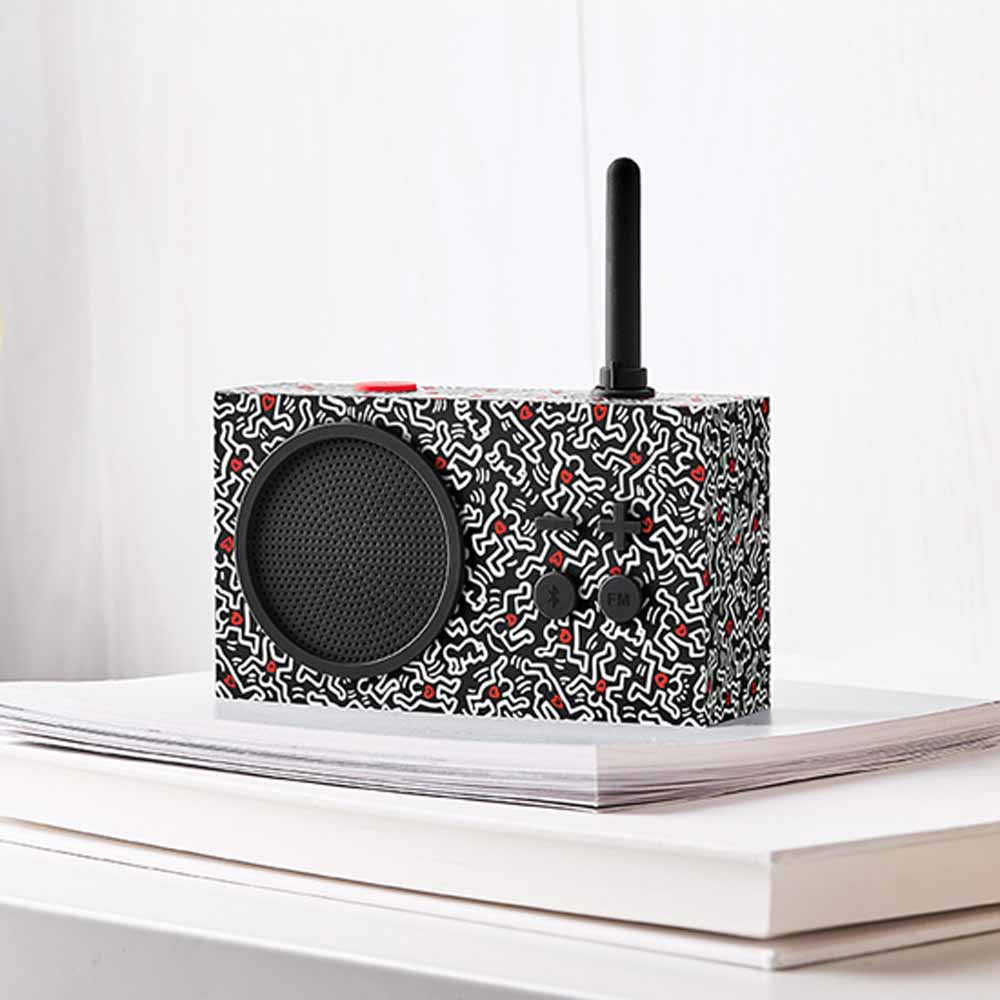 TYKHO 3 HARING Rubber Radio Black