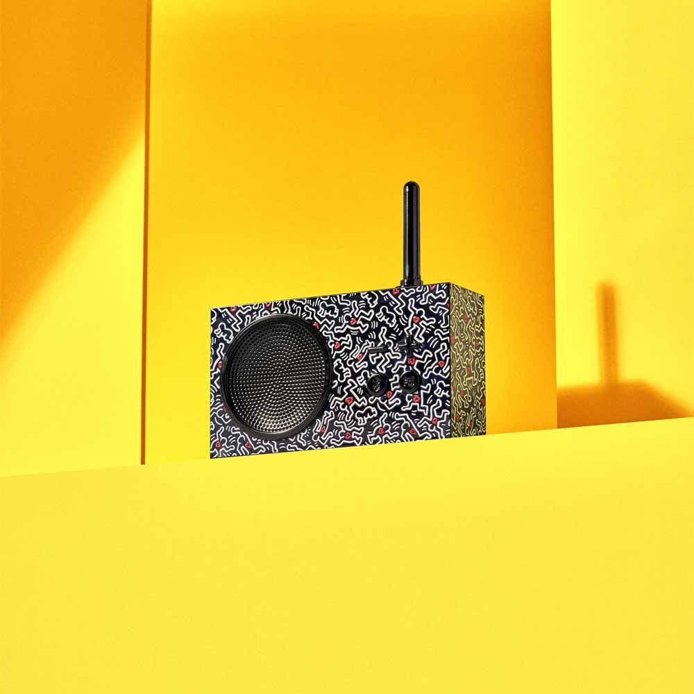 TYKHO 3 HARING Rubber Radio Black