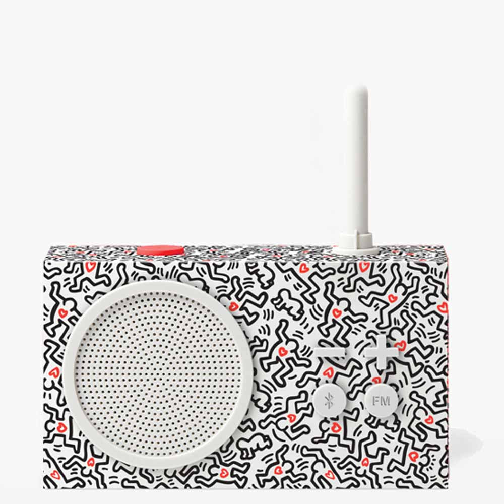 TYKHO 3 HARING Rubber Radio White