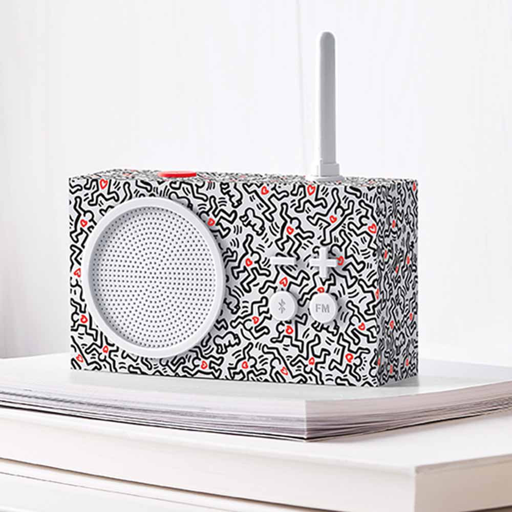 TYKHO 3 HARING Rubber Radio White
