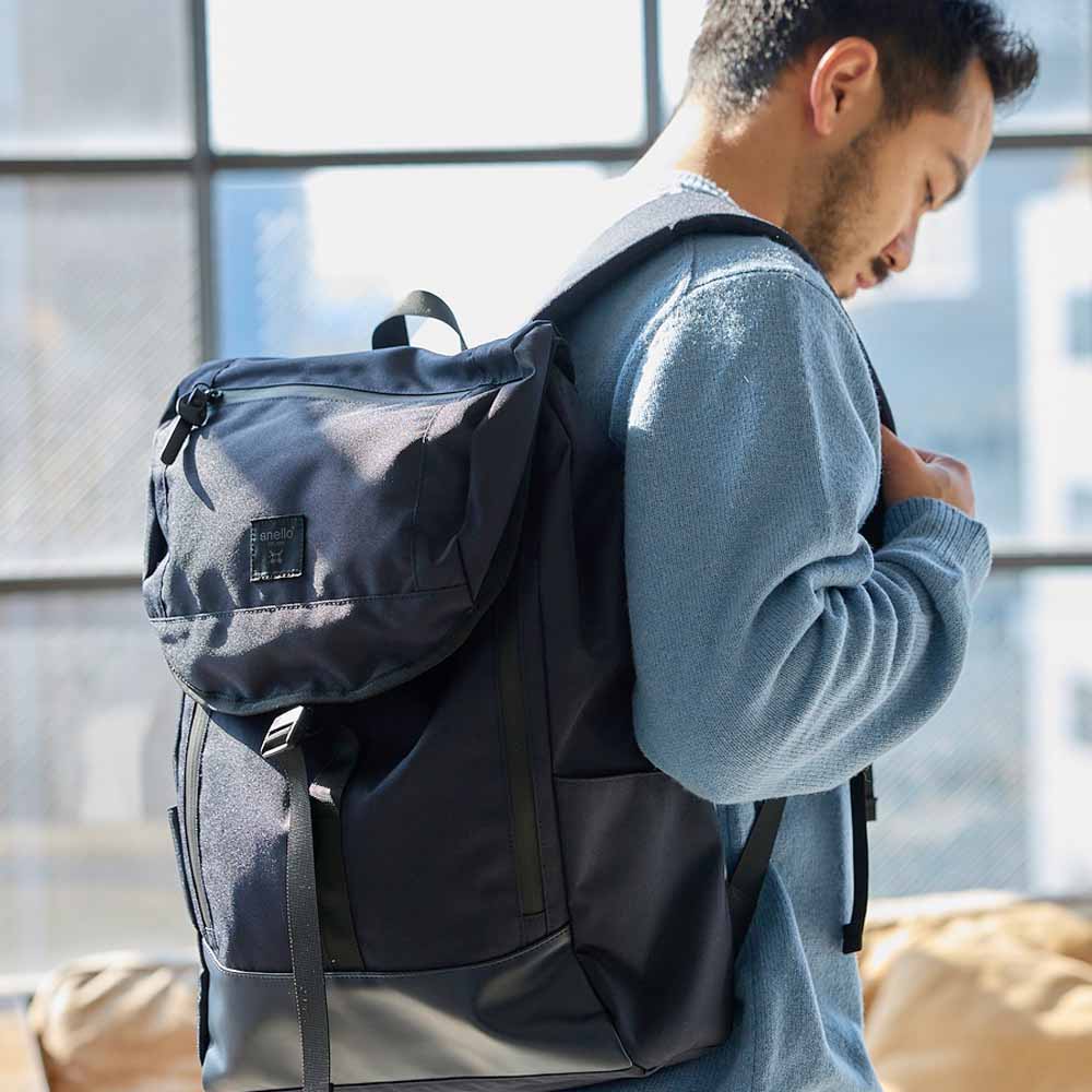 SOLID Navy Strap Backpack 1111