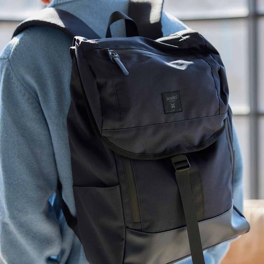 SOLID Navy Strap Backpack 1111