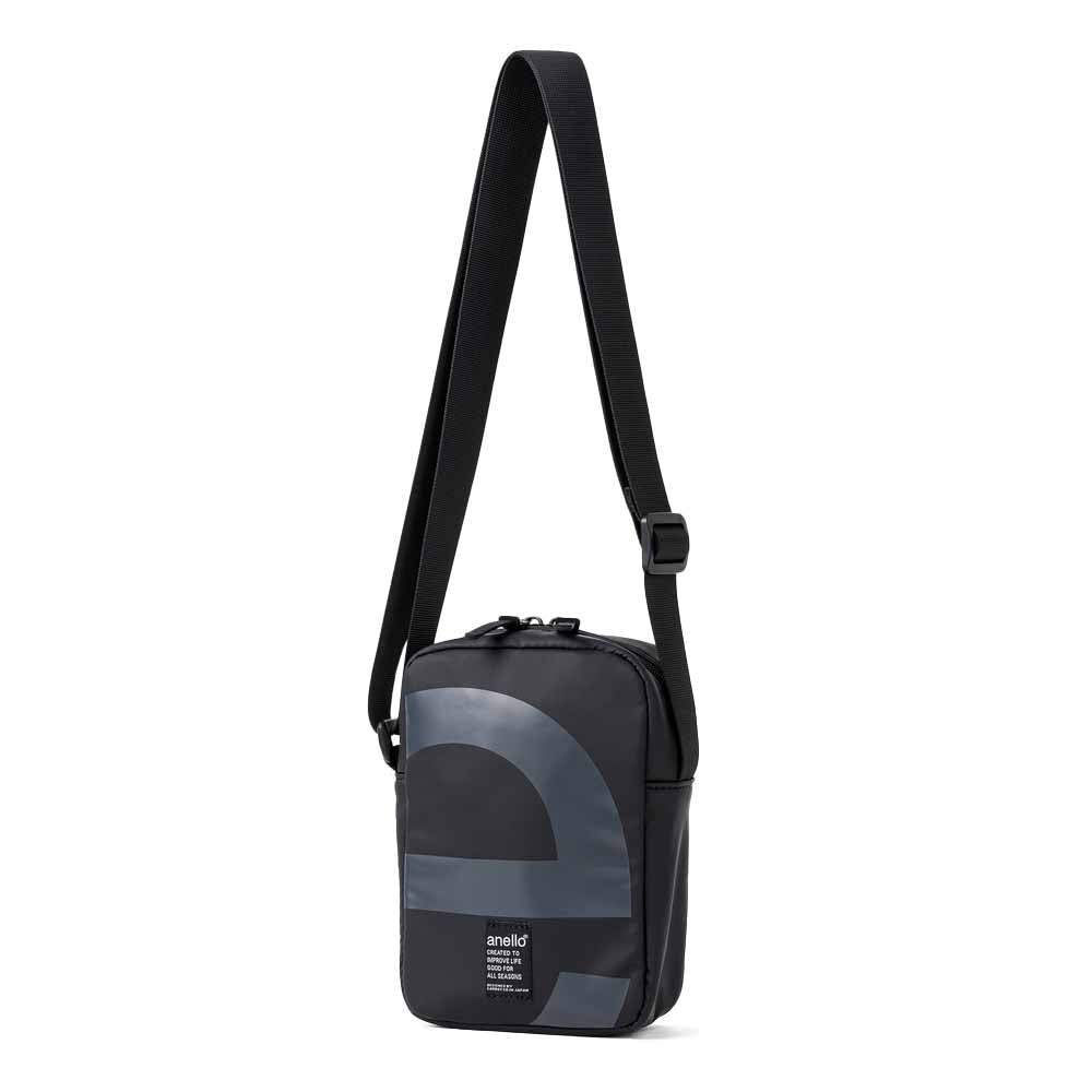 תיק צד קטן OVER LOGO שחור 1203