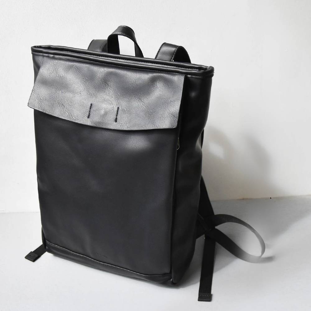 Basic black backpack