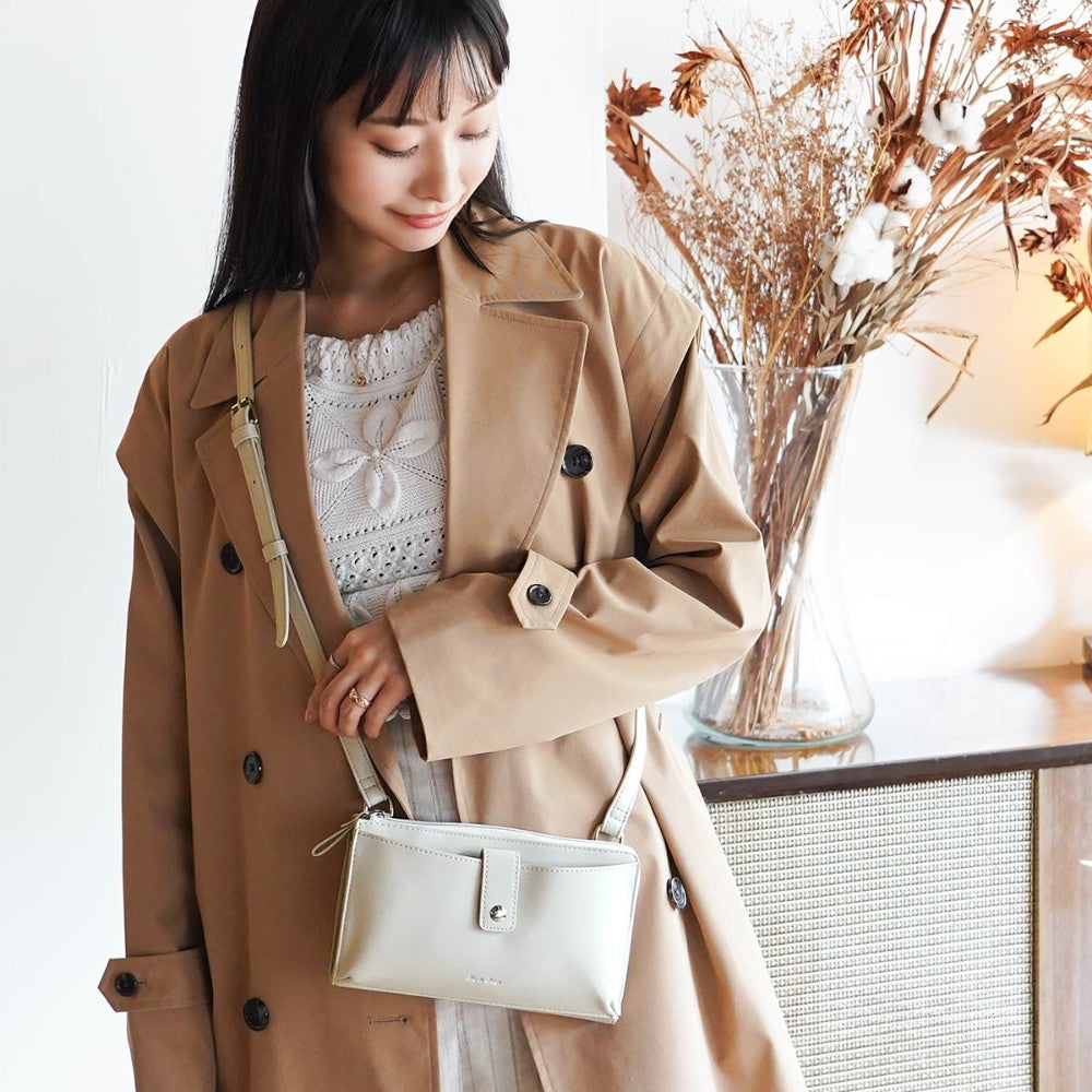 White smartphone wallet side bag