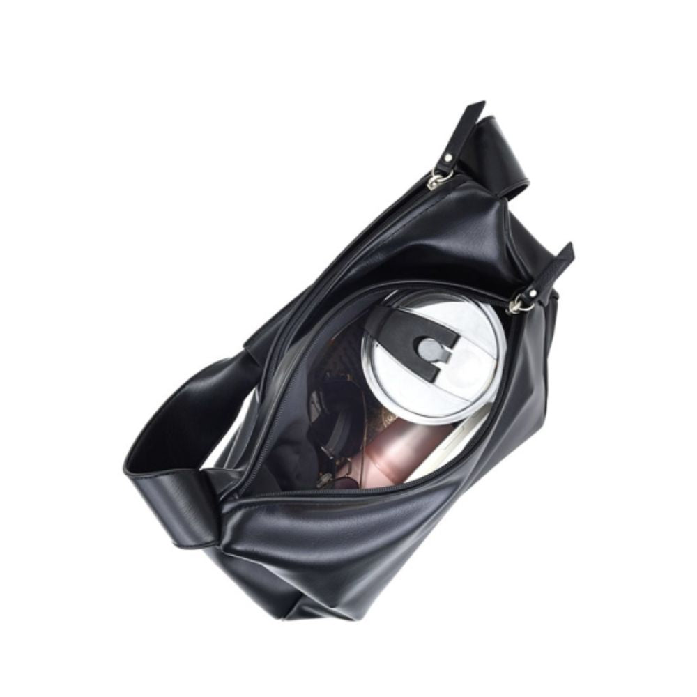 Black Link Shoulder Bag 3123