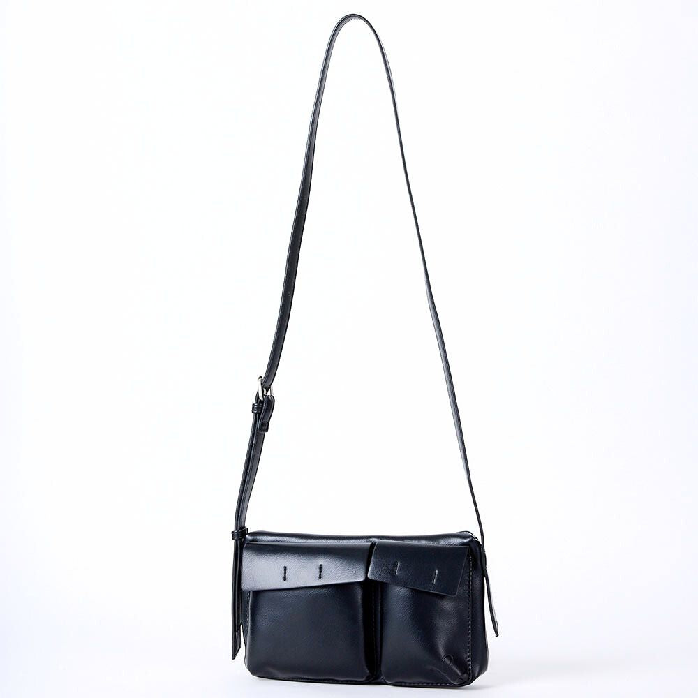 Link rectangular shoulder bag black 3121