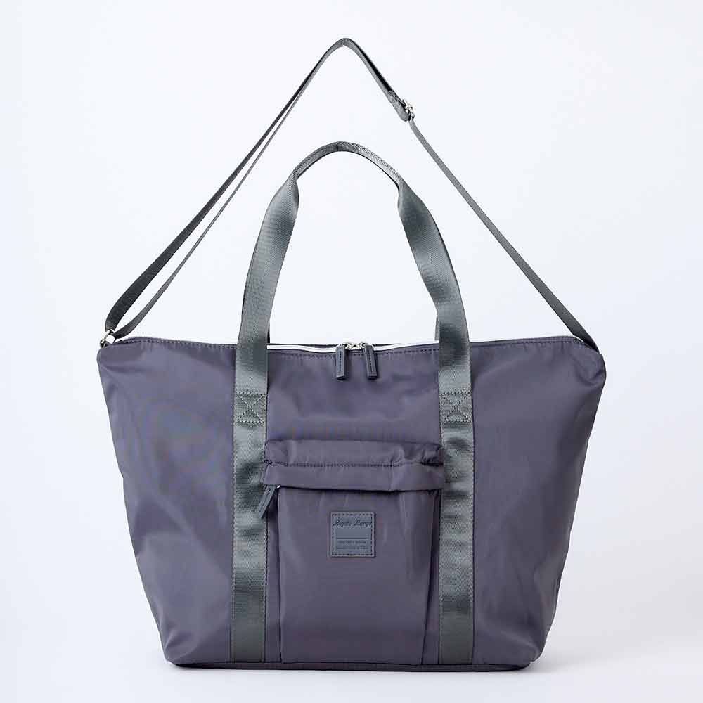 Large Silky Shoulder Bag Grey 0081