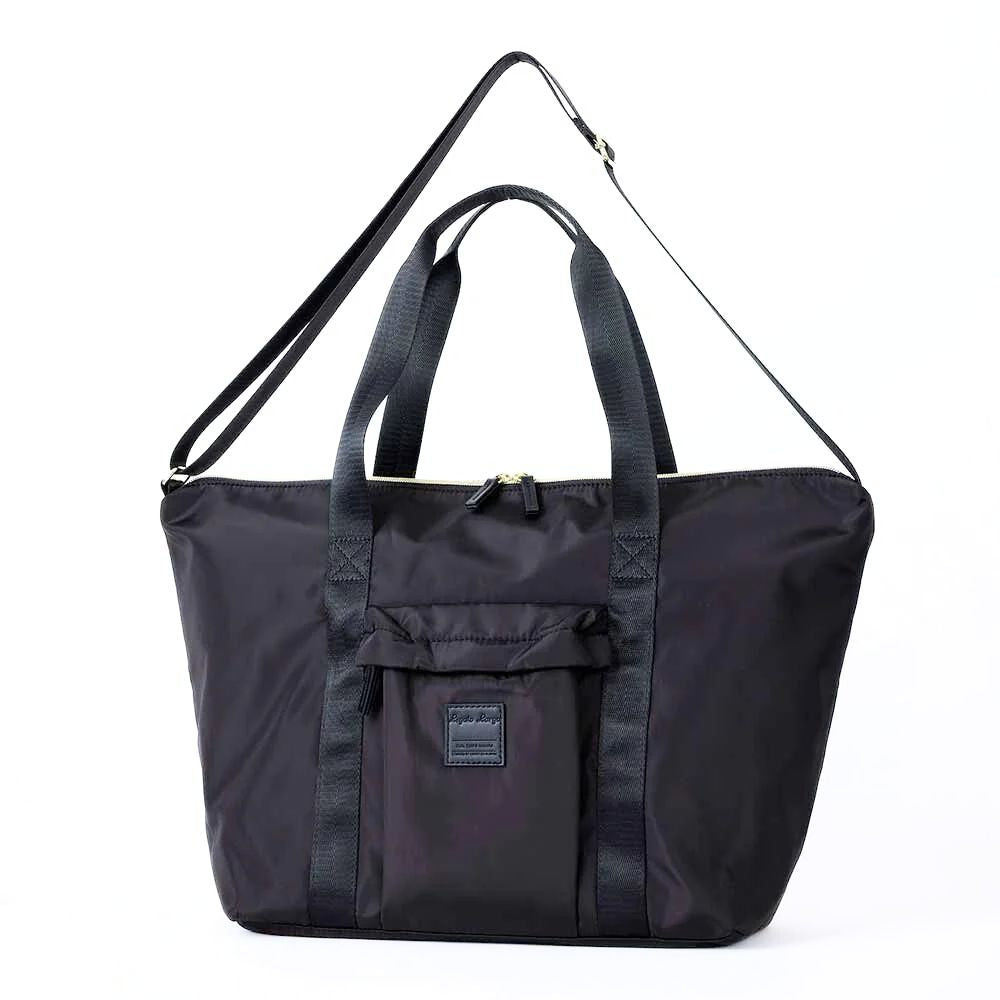 Large Silky Shoulder Bag Black 0081