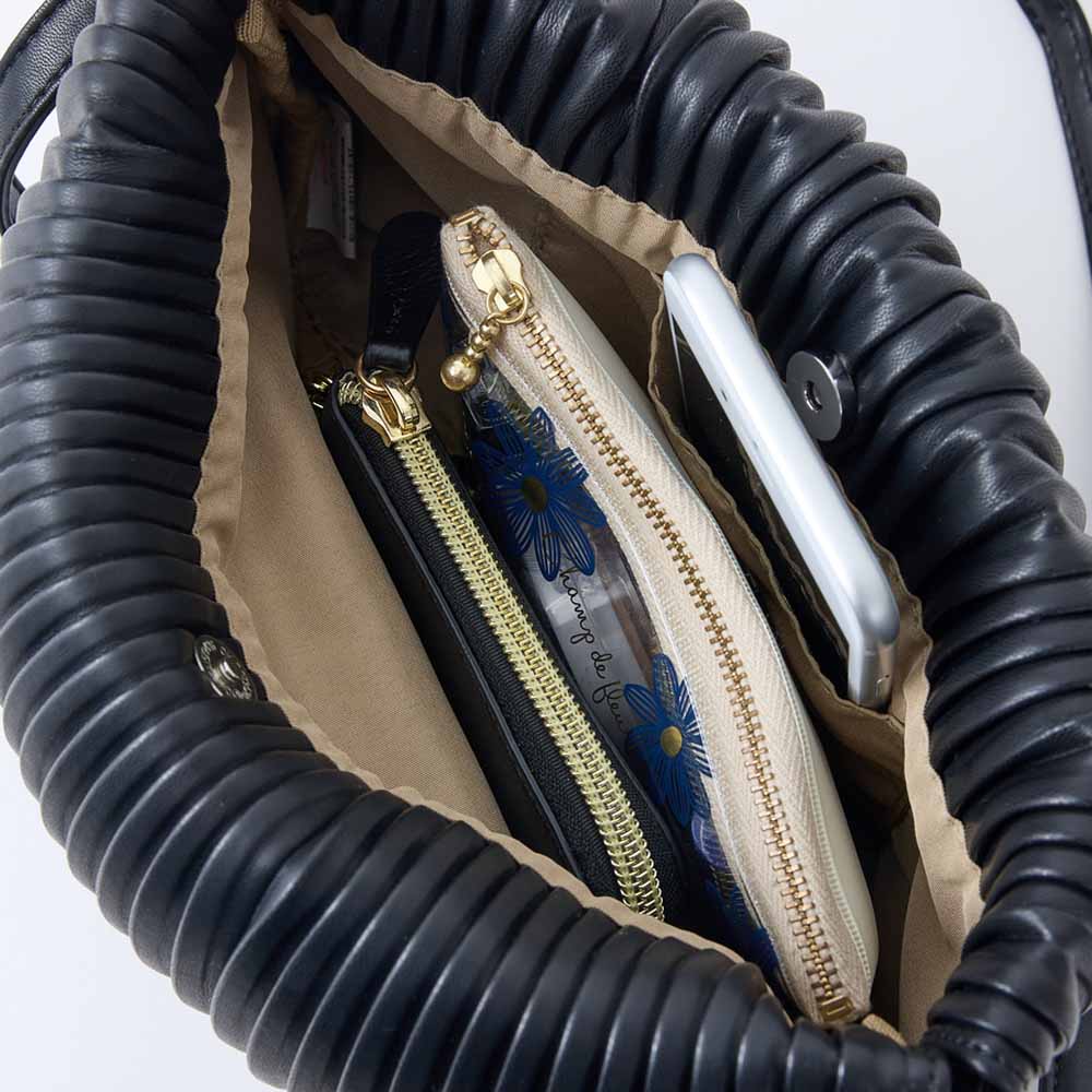 תיק צד מיני PLEATS שחור 0201