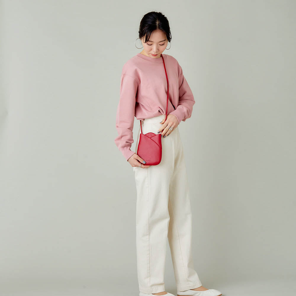 Red TULIP Crossbody Bag 3092