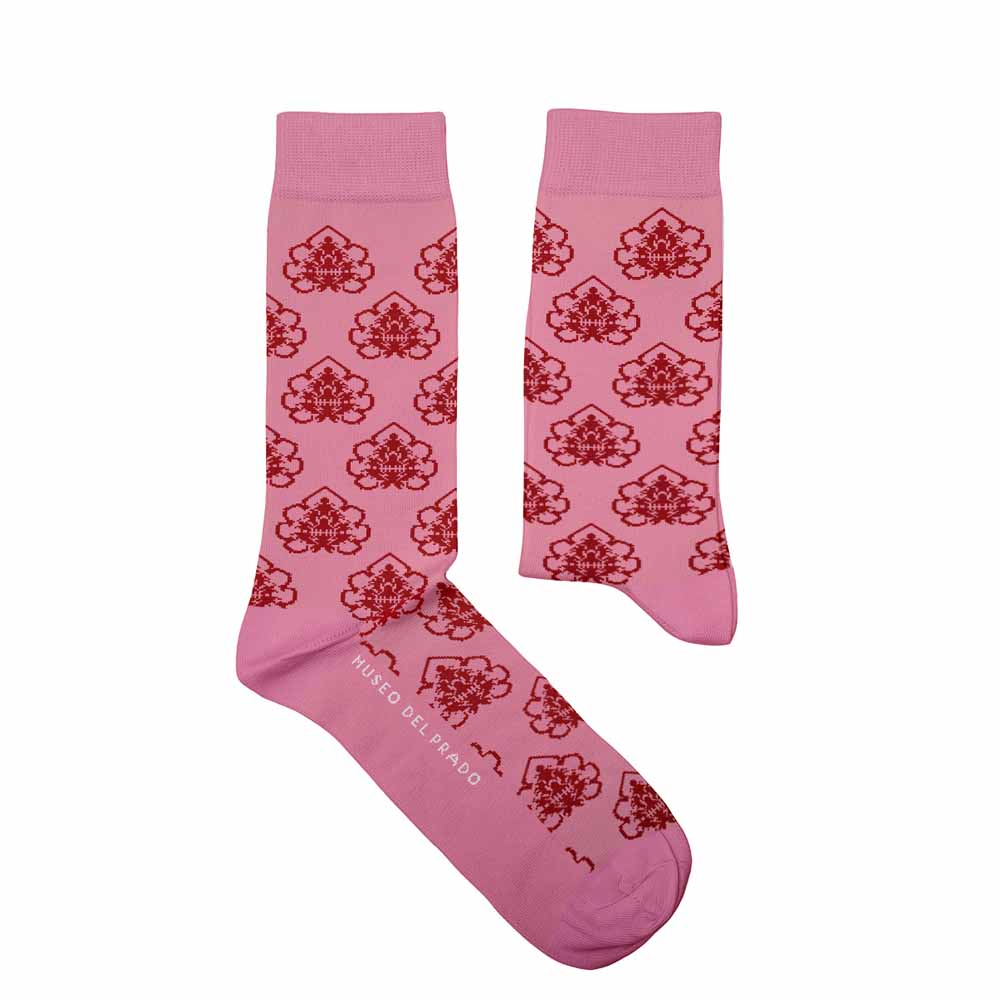 Pink Artichoke Socks L